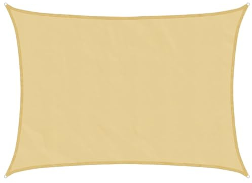 vidaXL Vela Parasole Sabbia 8x6 m 100% Poliestere Oxford, tenda da sole, baldacchino ombreggiante, vela ombreggiante per patio