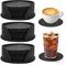 30 Piezas Posa Vasos de Fieltro, Posavasos Redondos 10cm, Antideslizante Coasters for Drinks, Posa Vasos Reutilizable, Posavasos Absorbentes, Posavasos Resistentes ai Desgaste, Coasters para Café