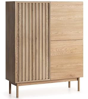 konsimo Kommode HARMA Kombikommode, hergestellt in der EU Loft-Stil, Lamellentüren, Push-to-Open