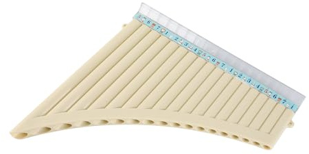 ABS Rohre Pan Flöte, 18 Rohre für C-Tonlage, mit Mundstück, leichte tragbare Design für Kinder, Jugendliche und Erwachsene, Musikalisches Instrument für Lungentrainung und Unterhaltung