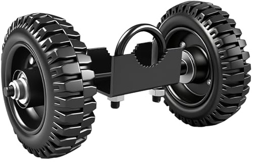 6 Rolling Gate Rubber Wheel Carrier – Heavy-Duty Wheel for Driveway Chain Link Fence, Metal Tube Gates, and Sliding/Rolling Gates