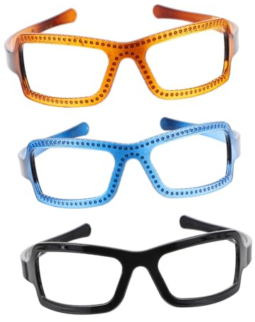 Homoyoyo Bandeaux Créatifs à Lunettes 3 Pièces Petite Taille En Pc Léger Pour Filles Tenue Quotidienne Fête Accessoire Cheveux