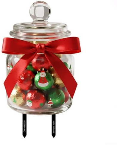 PVC Christmas Garden Yard Decoration Stake, Weather-Resistant Outdoor Holiday Ornament For Festive Courtyard Decor, Easy Ground Insertion(DC20004)