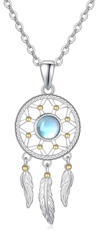 PARYFO 925 Sterling Silber Anhänger für Frauen Mädchen Traumfänger/Baum des Lebens/Mond und Sonne/keltischer Mond/Kompass Anhänger Halskette Valentinstag Geschenke für Frau Mutter Tochter Liebhaber