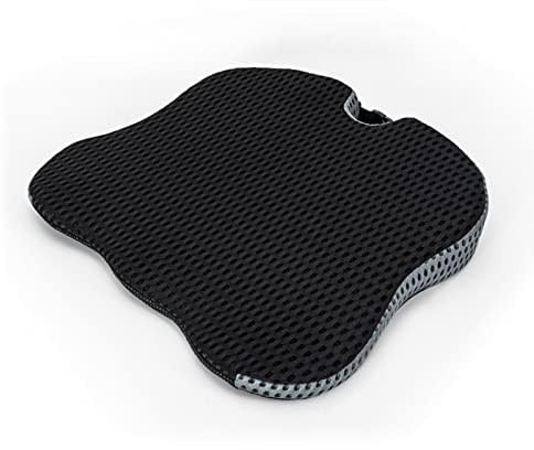 XILUOWUDI Cuscino del Sedile a Cuneo per Jeep Commander | ab 2021, Cuscino a Cuneo, Elevazione Postura Adulti con Memory Foam, Accessori Auto,Black 2