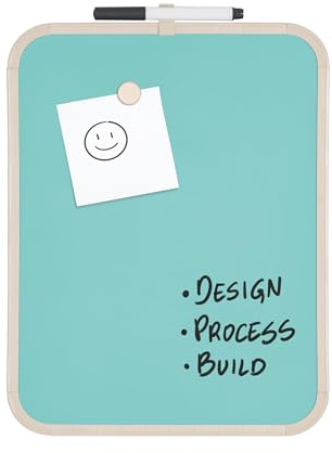 Bi-Office Tableau magnétique Easy Caribe, 27,9x35,5cm, surface en acier laqué, cadre en plastique beige