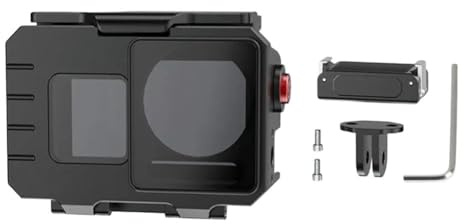 FACAIIO Wasserdichte Tauchtasche aus Metall für DJI Action 5 mit magnetischer Schnellwechselhalterung, 80 m Tiefe