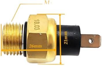 Motorwassertemperaturschalter 80 °C M16-Gewinde für CF500cc X5 X6 (Seriennummer 0010-135000), CF625 QUAD ATV UTV – ersetzt 192MR-1003025 LU018689