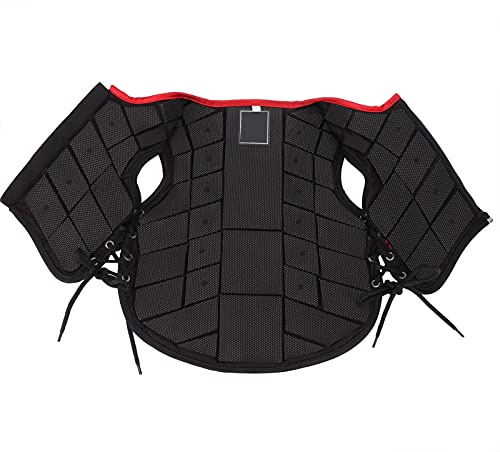 HUSHUI Gilet D'équitation pour Enfants, équipement de Protection rembourré en Mousse pour L'équitation, sécurité en Nylon Rouge, Tenue Confortable, 1 unité