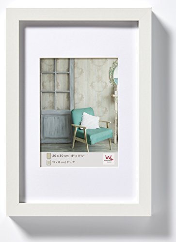 walther design Bilderrahmen weiss 30 x 45 cm Echtglas Stockholm EA045W