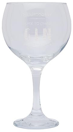 Engraved Gin Goblet gift unisex/I'm outdoorsy... I like to drink Gin in the Garden/Gin and Tonic Glass Birthday present idea