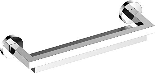 Keuco Edition 90 Duschablage 34 cm, mit Abzieher, Aluminium verchromt | Made in Germany, inkl. Schrauben und Dübel, Duschregal zum Bohren