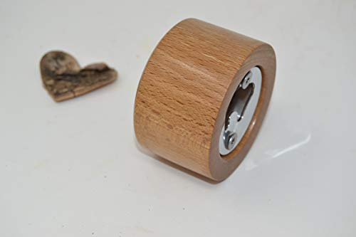 Holz Flaschenöffner - Kapselheber aus Holz - Rotbuche - Küchenaccessoire aus Holz - Buchen Holz verchromt handmade Geschenk Geschenk-Idee - Männergeschenk