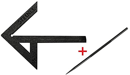 STEINLE 5414 Zentrierwinkel Leichtbauweise 130 x 90 mm für Wellen bis: 140 mm inkl. R50 Reißnadel aus Hartmetall