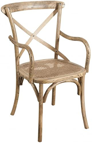 Biscottini Sedia Thonet 89x50x43 cm | Sedie rustiche | Sedie in legno da cucina | Sedie legno di frassimo (Brown)