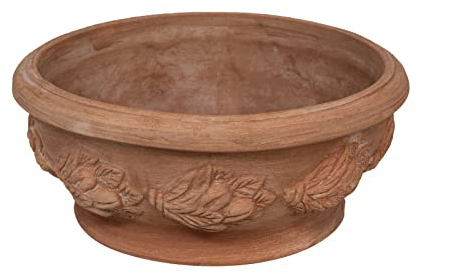 Biscottini Vasi terracotta artigianali 50x23x50 cm | Vaso terracotta interno ed esterno | Vasetti piante grasse Made in Italy