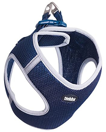 Nobby Mesh Geschirr Delight, blau, XXS: Brust: 20-25 cm, Bauch: 30-35 cm, 10 mm, 1 Stück