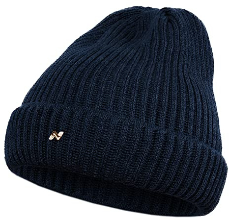 NYTTED® Merino Mütze - Made in Germany - 100% feinste Merinowolle - Wollmütze für Herbst & Winter - Unisex - Beanie für Damen & Herren - Warme Wintermütze - Merino Beanie