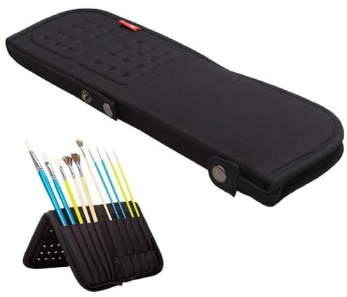 Lpitoy 38 cm Künstler Pinselhalter Reißverschluss Pinsel Etui für Öl Acryl Aquarell Pinsel Atmungsaktives Malset
