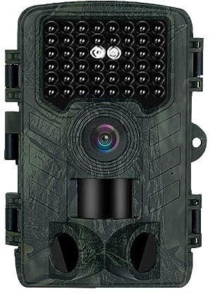 MZZYG Caméra animalière Sentier De Caméra WiFi HD Extérieur avec Vision Nocturne Chasse À La Faune Surveillance Piège Caméra Chasse Étanche(with 32G Memory Card)