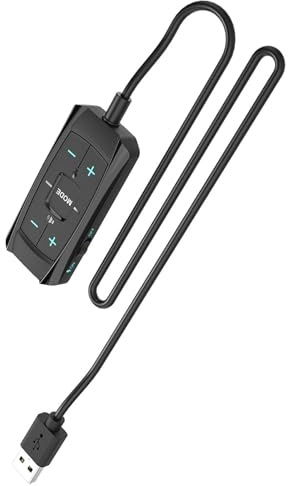Ubxvamm Carte son externe USB 7.1 Surround adaptateur audio avec contrôle du son pour PC Gaming Casques Long câble