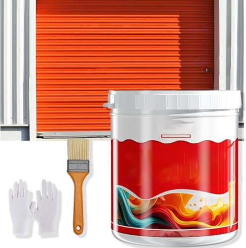 Metal Rust Removal & Renovation Paint,500g Rust Renovator,Water-Based Rust Remover for Metal,Rust Fixing Refurbished Pain,Metal Rust Removal and Renovation Paint (Orange)