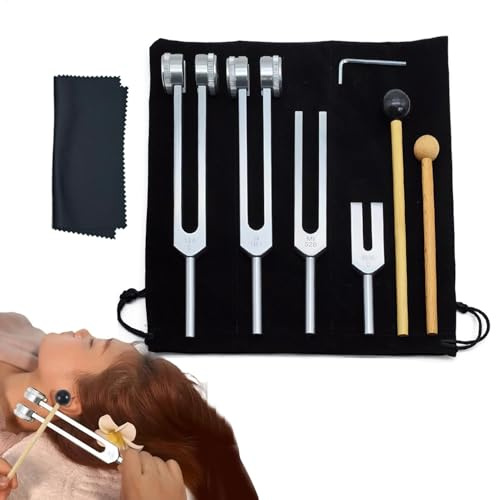 Stimmgabeln für Heilung Set Aus Aluminiumlegierung, vielseitig verwendbar | Stimmgabel-Set Für Körper-Geist-Entspannung Meditation Yoga Achtsamkeit Stressabbau