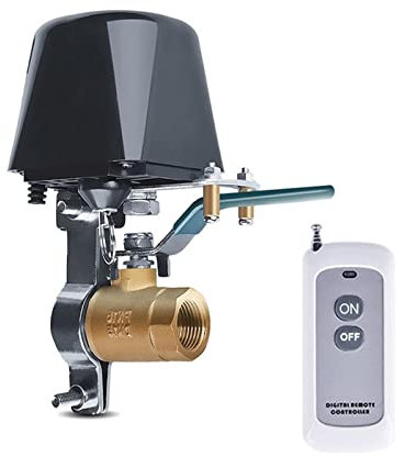Válvula de agua inteligente Detector de gas de producción Controlador de válvula automática Válvula de gas/válvula de agua Manipulador de control remoto inalámbrico Ambientes humanizados(DN20 bracket)