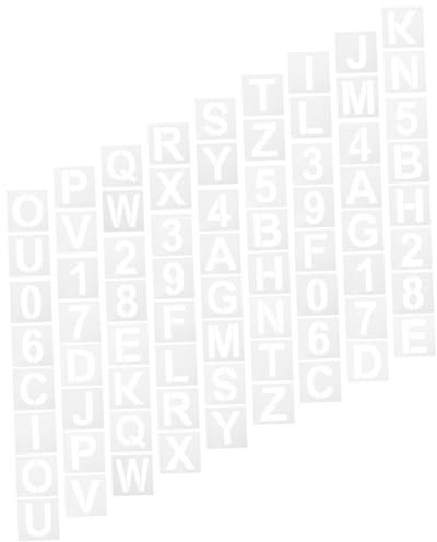 VILLCASE Buchstabenschablonen Zum Malen 36-teiliges Alphabet-schablonen-Set Malwerkzeug Wasserwaschbar Für Wandhandwerk Holzblock