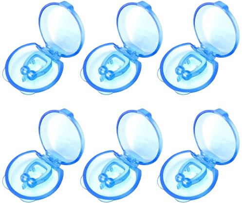 Teegxddy 6 pezzi cerotti nasali magnetici - dilatatore nasale magnetico - allarga narici magnetico - Dilatatore Nasale Antirussamento - Silicone Clip Antirussamento