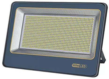 LVSEWOA Projecteur LED d'extérieur 1000 W, éclairage de sécurité, lumière Blanche Positive 6K, 40lm, Lampe de Travail LED 220 V, étanche IP67, Ultra-Lumineuse