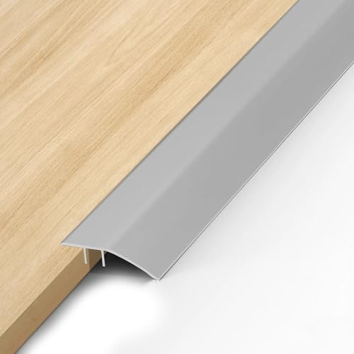 Aluminium dörrtröskelramp – 0,9 m x 43 mm – självhäftande övergångsprofil höjdutjämning 8–40 mm, dörrtrösklar list, dörr golv, övergångslist för dörröppningströmmar, ramper, trä, laminat,kakel