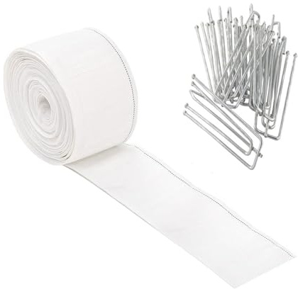 Cinta plisada para cortinas de 6 metros, incluye 15 ganchos de cortina de 4 puntas, accesorios de cortina