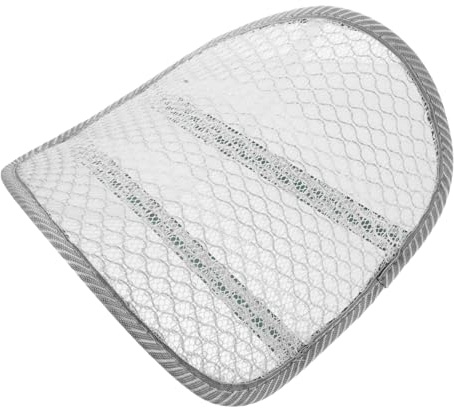 MAGICLULU Cojín Lumbar Transpirable para Asiento de Coche Almohada de Soporte para Espalda con Diseño Ergonómico para Conducción y Oficina Verano Fresco y Confortable Color