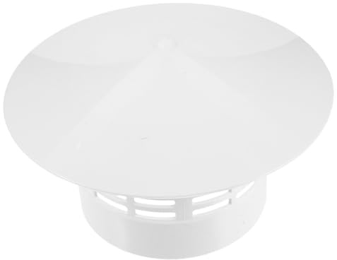 ifundom Parabrisas De PVC Protección Lluvia Tapa Redonda para Chimenea para Ventilación Techo