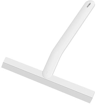 Tergivetro per Doccia Tergivetro for doccia, tergicristallo for vetri, raschietto in silicone, spazzola for la pulizia, manico lungo, for dello specchio del bagno, accessori for(White)