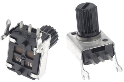 10 STÜCKE RV09 Horizontale 15mm Welle 10k Ohm 0932 Einstellbarer Widerstand 9 Typ 3Pin Dichtung Potentiometer