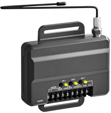Xnuiasqe Receptor Universal 850LM: Abridor de Puertas y de Garaje. el 850LM Puede Controlar Hasta 3 Puertas o Abridores de Puertas de Garaje.