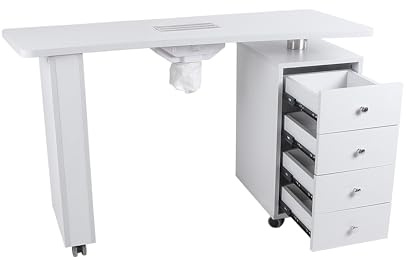 Tavolo per manicure per unghie con ASPIRATORE elettrico nail set ricostruzione tavolino set professionale studio artist tattoo
