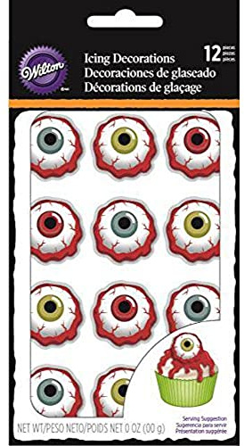 Wilton Royal Icing Decorations 12/Pkg-Bloody Eyeball