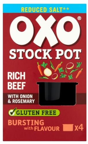 Oxo Stock Pots 4 Pack Reduced Salt Beef 80g