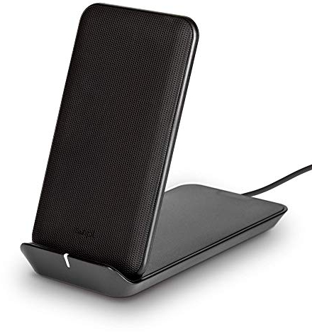 Smpl Soporte de Carga inalámbrico - Cargador inalámbrico, 10W, Certificación Qi, Compatible con iPhone 12/12 Pro/11/XS Max/XR/XS/X/8/8+, Samsung Galaxy S10/S10+/S10E/S9+/S9/S8/S8+/S7 - Negro