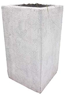 Amphore 75 cm H aus Steinguss eckig