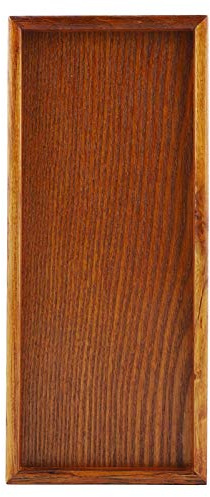 Tyenaza Plateau Rectangulaire en Bois, Assiette de Service Multiusage Pratique pour Repas et Fêtes, Solide pour Apéritif de Fromage de Fête de Nourriture (35 * 15cm)