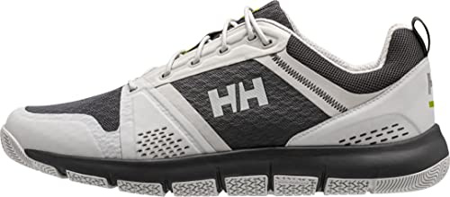 Helly Hansen Skagen F-1 Sailing Sneakers for Men Featuring Open-Mesh Construction, EVA Insoles, and Multi-Zone Traction Grip Outsoles, 984 Phantom Ebony/Grey Fog - 11