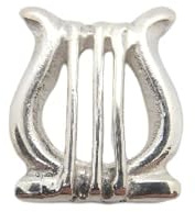 Zither: Brosche Von Jacke aus Silber 925 - Pins - Werkzeug Musikinstrument - Lira - Musiker - Wiener Philharmoniker