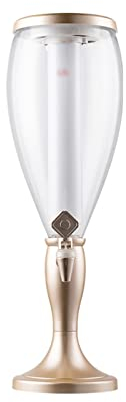 Dispensador de torre de cerveza Dispensador de cerveza de 5L Contenedor de cerveza comercial con dispensador de torre de cerveza de carámbano luminoso extraíble y lavable para bar Dispensador de cer