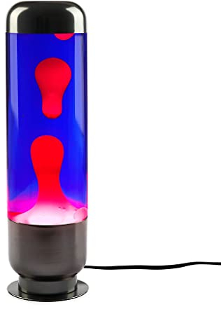 Balvi Lampada Lava Capsule Colore Viola/Rosso Design Moderno e Sofisticato per Decorare Alluminio/CRI