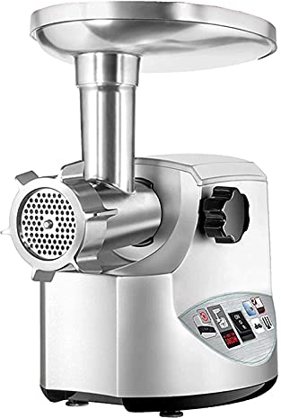 Samnuerly Tritacarne Elettrico 3000W Tritacarne Elettrico Home Salsiccia Ripieno Tritacarne Robot da Cucina (Color : Silver, Size : One Size)(Crusher) (Silver One Size) (Silver One Size)
