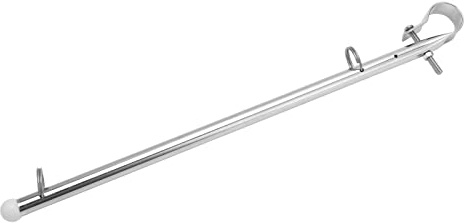 Drfeify Bootsflaggenmast, Edelstahl-Marine-Flaggenmast Bootsflaggenhalterung für Multi-Brush-Schiffe, Hardware-Zubehör für MarineyachtenHardware für die Schifffahrt